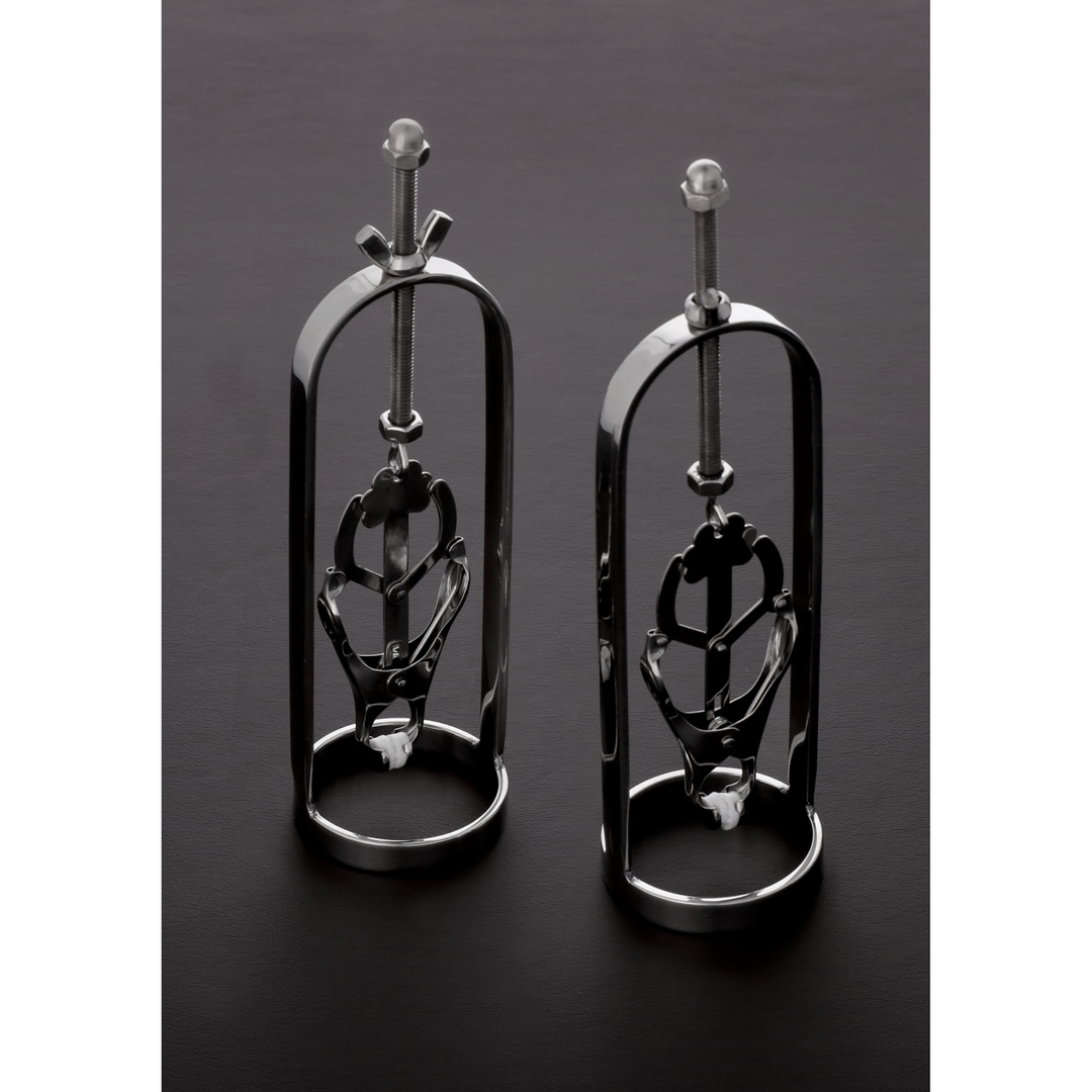 Nipple Clamps with Clover Clamp | Strong and Adjustable Steel