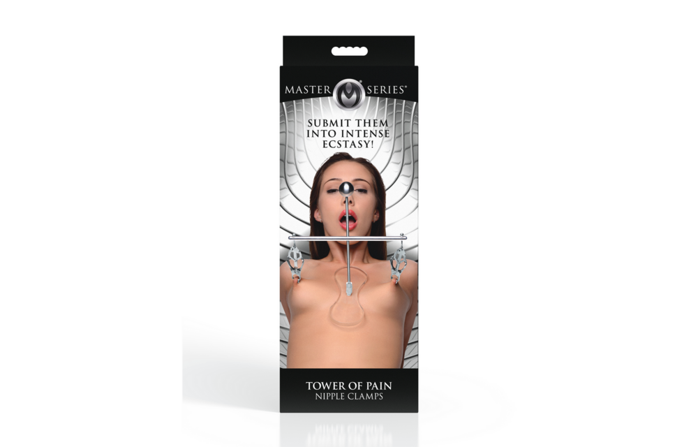 Tower of Pain Nipple Clamps Silver – Intense & Safe Sensation
