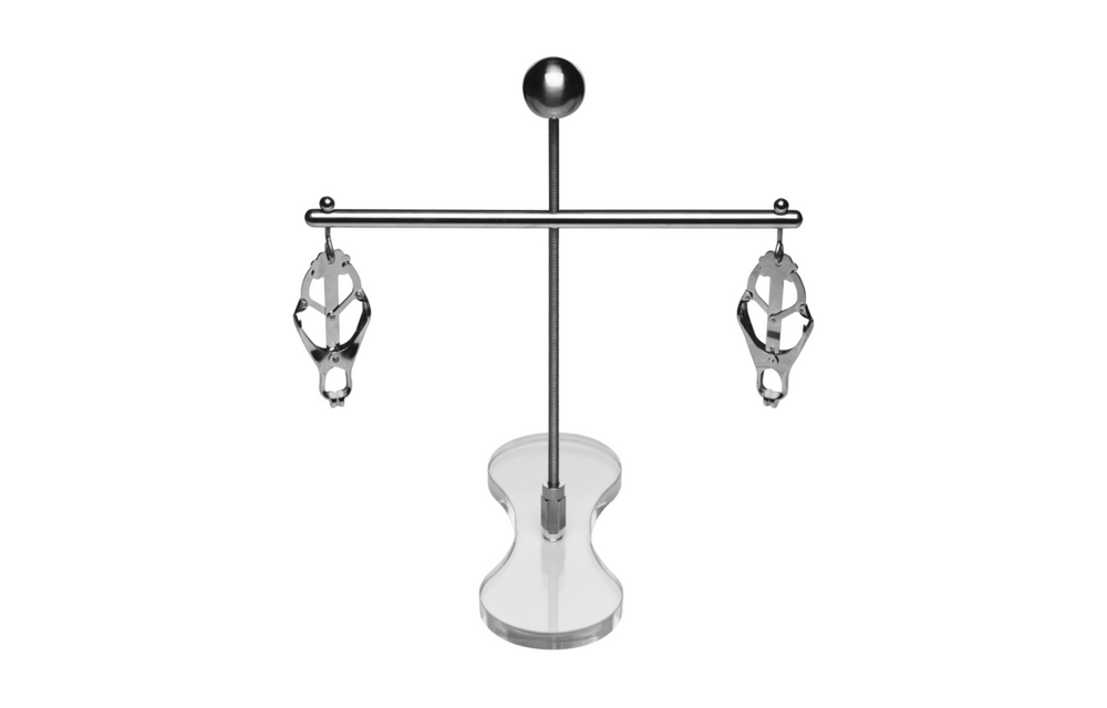 Tower of Pain Nipple Clamps Silver – Intense & Safe Sensation