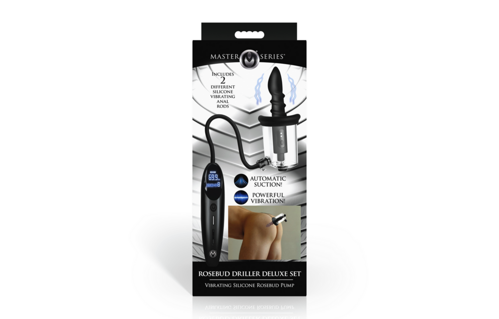 Rosebud Driller Deluxe Set – Vibrierende Silikon-Rosenknospenpumpe