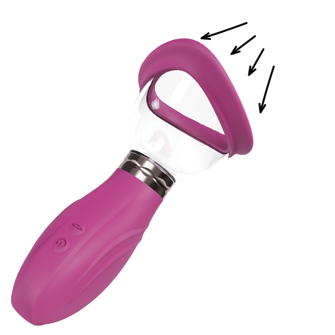 Delightful Rechargeable Breast & Vulva Pump Pink – Pumped Shots