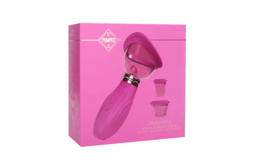 Wunderbare wiederaufladbare Brust- und Vulva-Pumpe Rosa – Pumped Shots