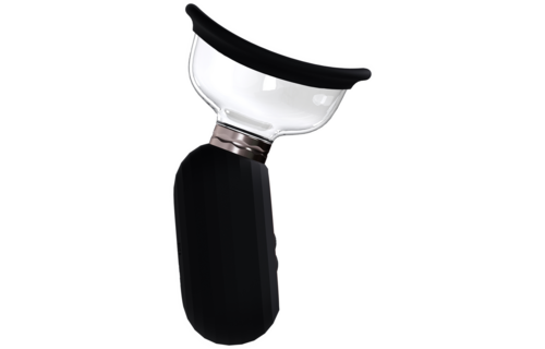 Dazzling Oplaadbare Vulva & Borst Pomp – Verstevigend Zwart