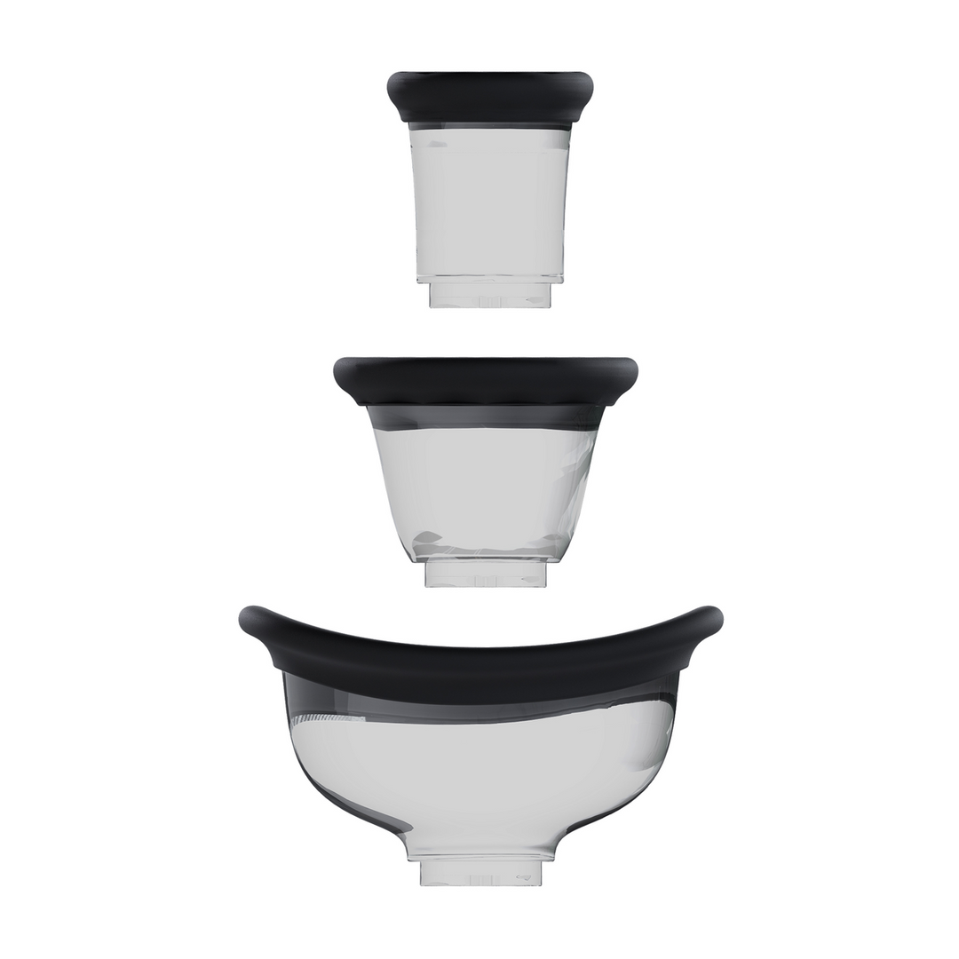 Dazzling Rechargeable Vulva & Breast Pump – Firming Black