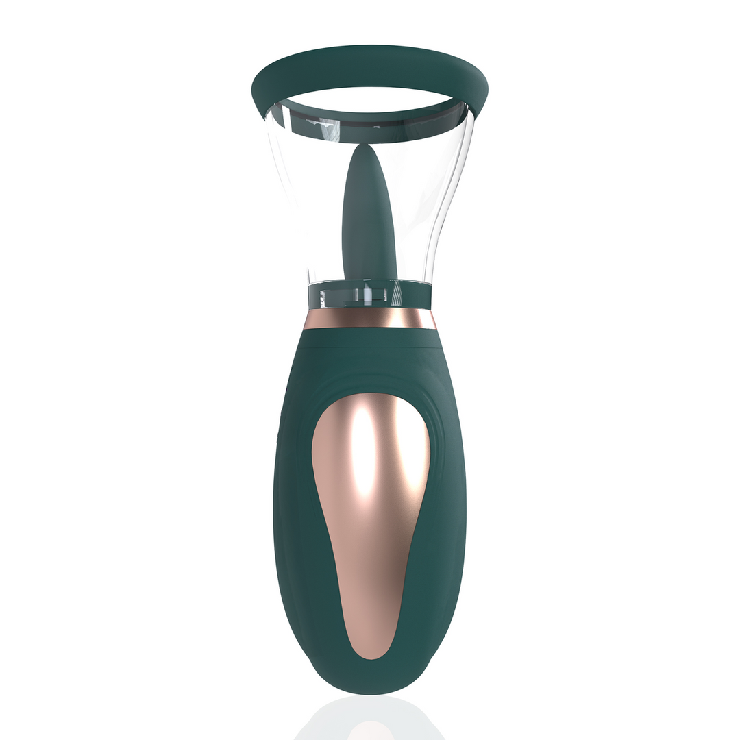 Enhance Rechargeable Vulva & Breast Pump - Forest Green, Reinforced