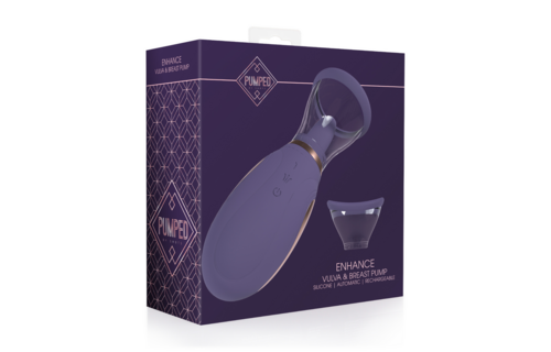 Enhance Rechargeable Vulva & Breast Pump Purple | Shots