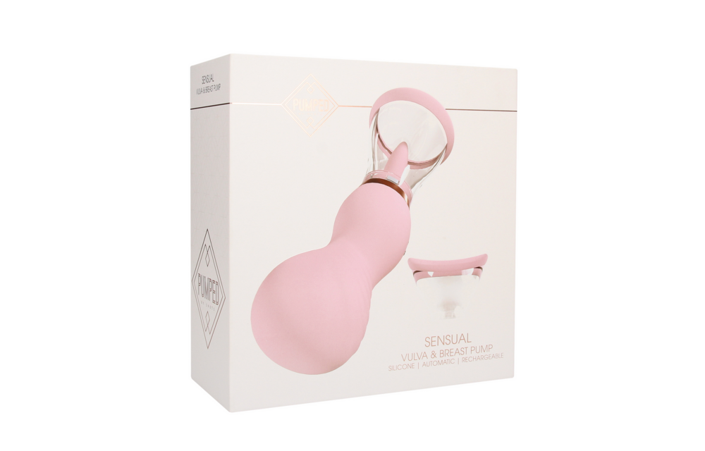 Sensual Rechargeable Vulva & Breast Pump - Pink | Pumped Shots