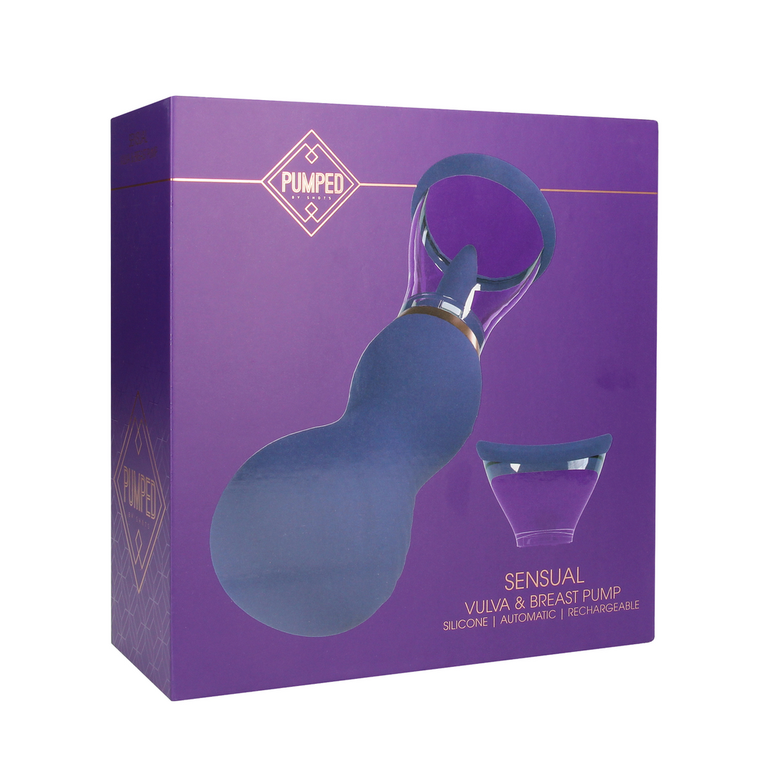 Sensual Oplaadbare Vulva & Borstpomp Paars – Verstevigend & Comfortabel