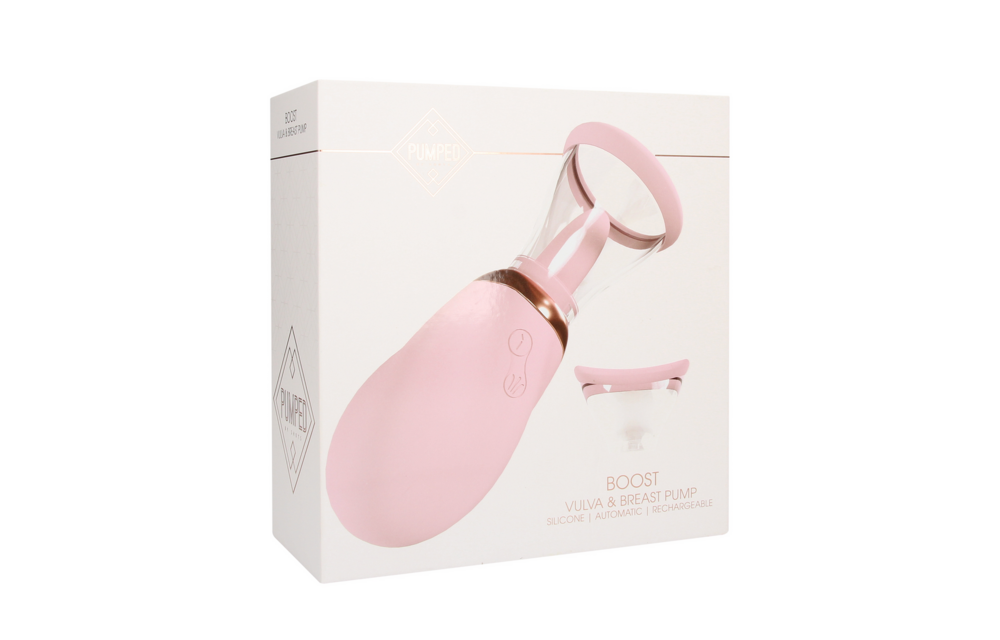 Boost Oplaadbare Vulva & Borstpomp Roze - Shots Pumped