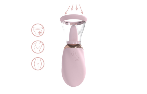 Boost Oplaadbare Vulva & Borstpomp Roze - Shots Pumped