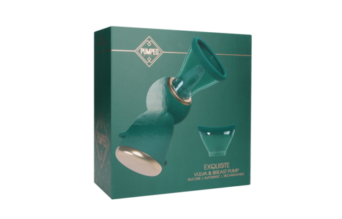Exquisite Forest Green Vulva and Breast Pump - Rechargeable & Firming
