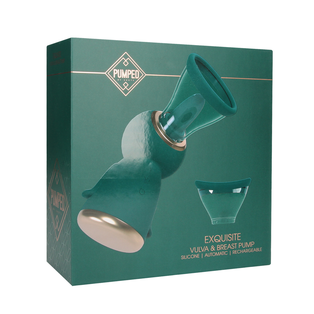 Exquisite Forest Green Vulva and Breast Pump - Rechargeable & Firming