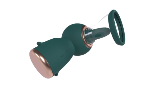 Exquisite Forest Green Vulva and Breast Pump - Rechargeable & Firming