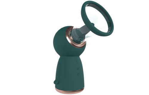 Exquisite Forest Green Vulva and Breast Pump - Rechargeable & Firming