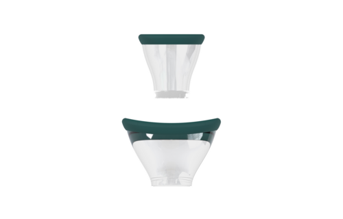 Exquisite bosgrüne Vulva- und Brustpumpe – wiederaufladbar & straffend