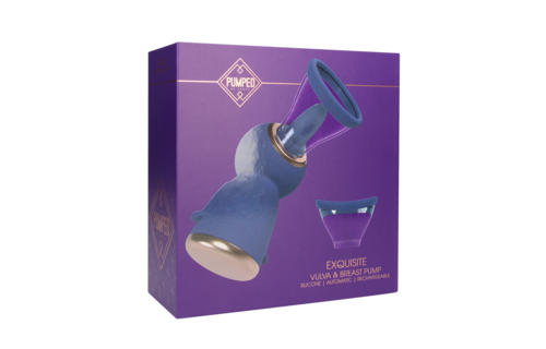 Exquisite Oplaadbare Vulva & Borst Pomp Paars - Stevig & Sensueel