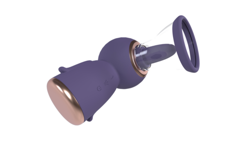 Exquisite Oplaadbare Vulva & Borst Pomp Paars - Stevig & Sensueel