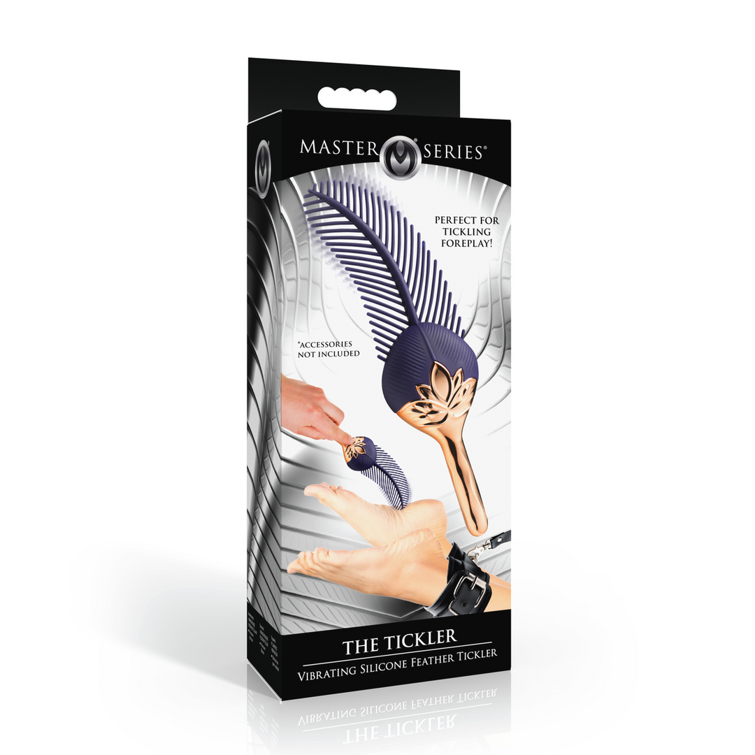 The Tickler Vibrating Silicone Feather Purple - Xr Brands