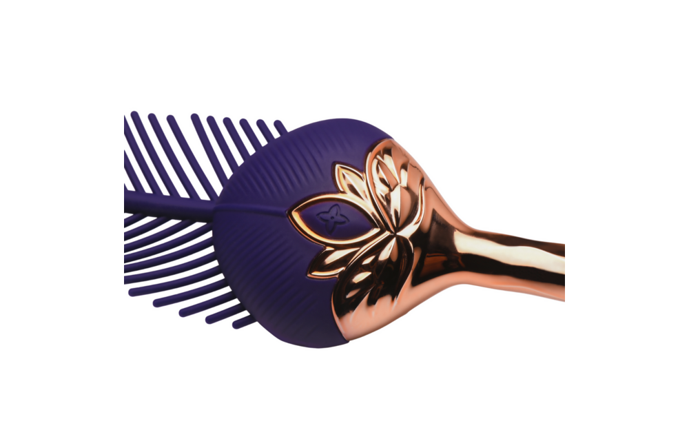 Der Tickler Vibrierende Silikonfeder Lila – Xr Brands