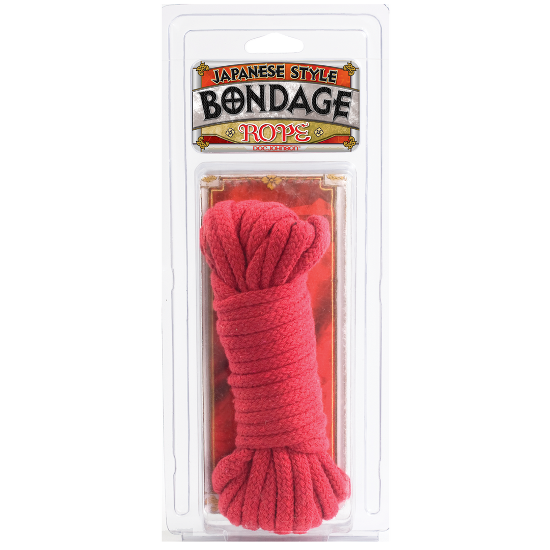 Japanese Cotton Bondage Rope Red – Soft & Safe 10M