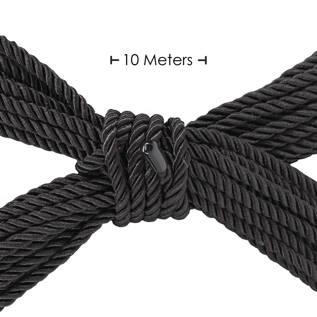 Polyester Bondage Touw 10M Zwart – Sterk & Sensueel