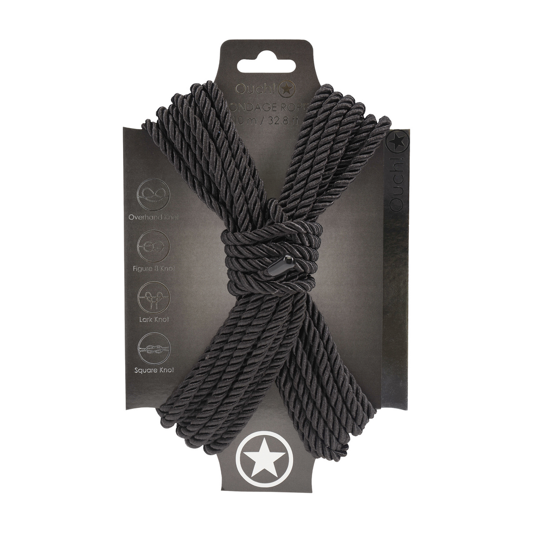 Polyester-Bondage-Seil 10 m schwarz – Stark & sinnlich