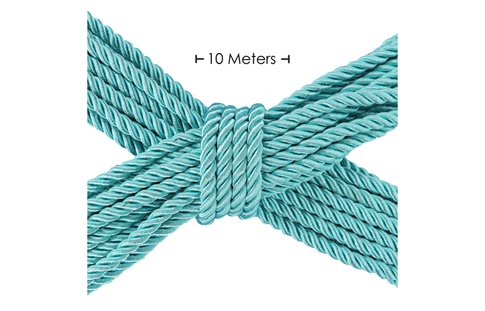 Polyester-Bondage-Seil Blau 10 m – Stark & Seidenweich