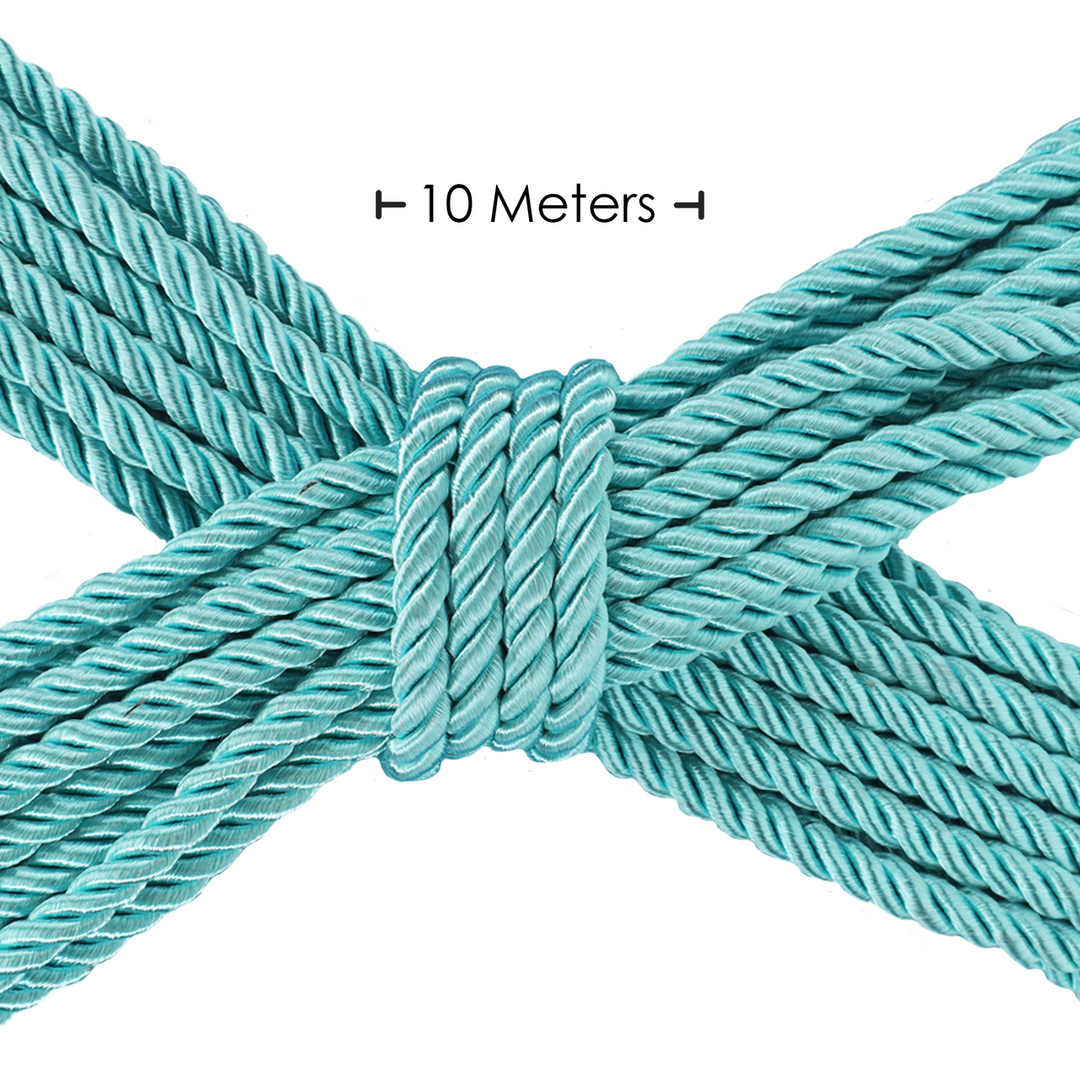 Polyester-Bondage-Seil Blau 10 m – Stark & Seidenweich