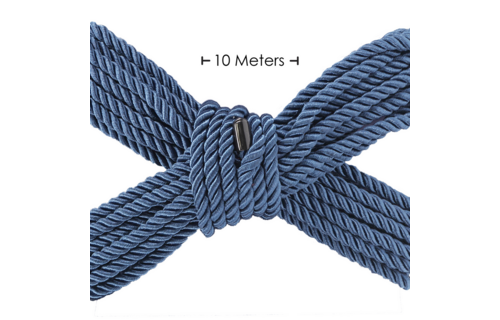 Polyester-Bondage-Seil 10 m Marineblau – Stark & Seidenweich