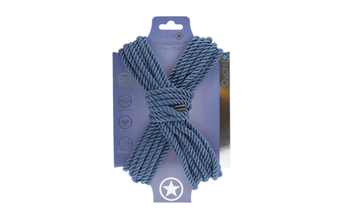 Polyester Bondage Rope 10M Navy Blue – Strong & Silky Soft