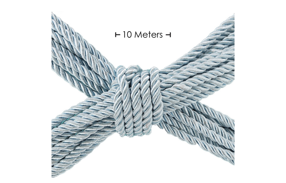 Polyester Bondage Rope 10M Powder Blue – Strong & Sensual