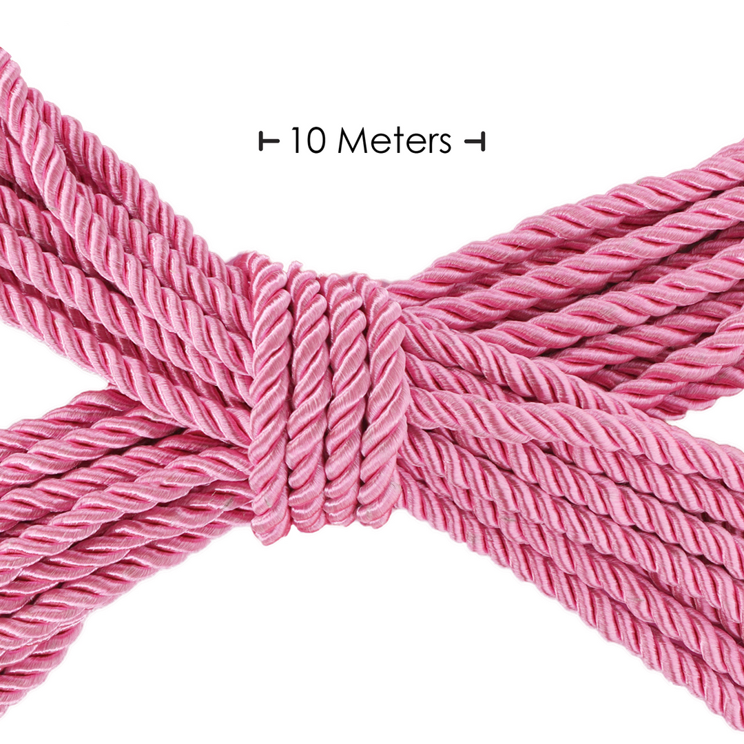 Polyester Bondage-Seil - 10 m / 32,8 ft - Pink