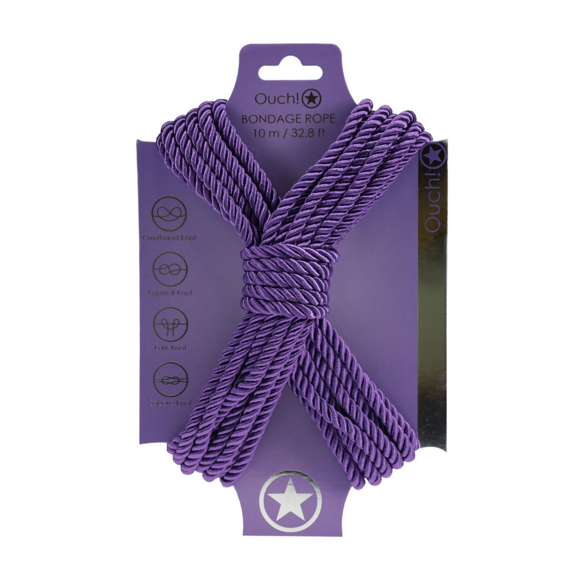 Polyester Bondage Rope Purple 10M – Strong & Sensual Safe