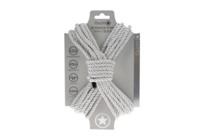 Polyester Bondage Rope Silver 10M – Sensual & Comfortable