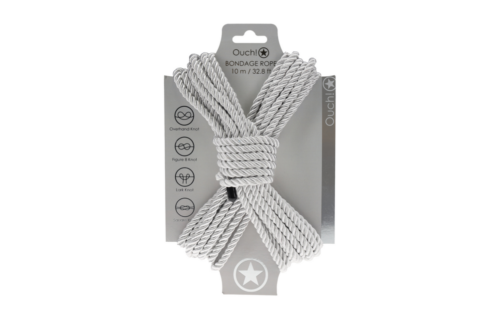 Polyester Bondage-Seil - 10 m - Silber