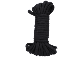 Cotton Rope 32 Ft Black - Strong, Comfortable & Safe