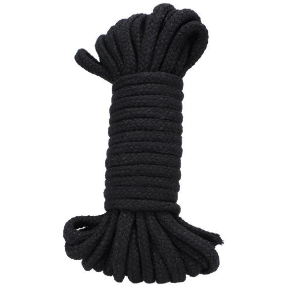 Katoenen Touw 32 Ft Zwart - Sterk, Comfortabel & Veilig