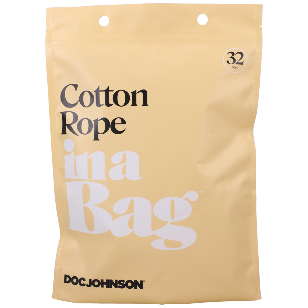 Cotton Rope 32 Ft Black - Strong, Comfortable & Safe