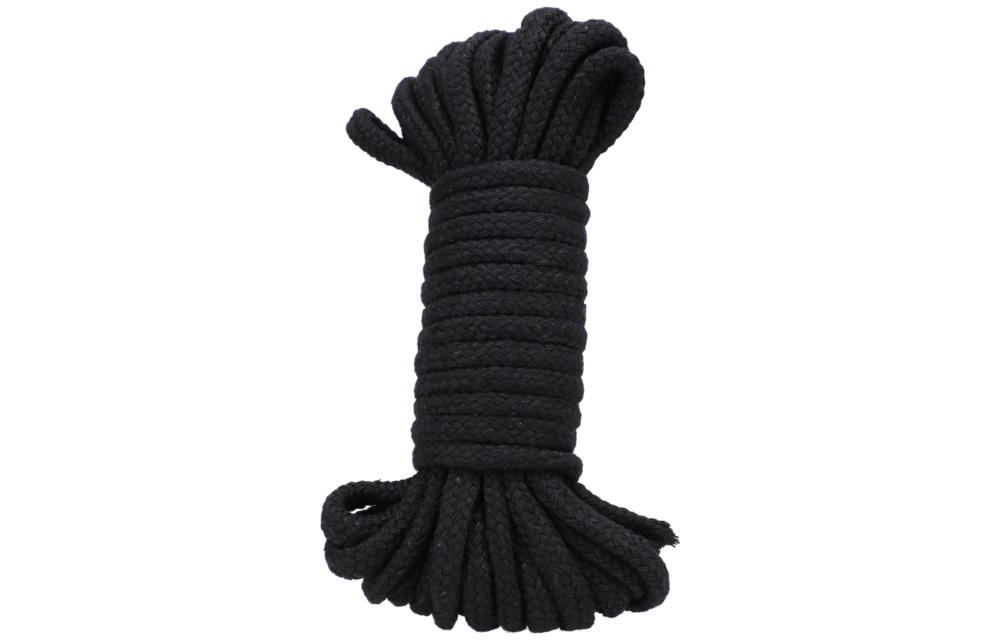 Cotton Rope 32 Ft Black - Strong, Comfortable & Safe
