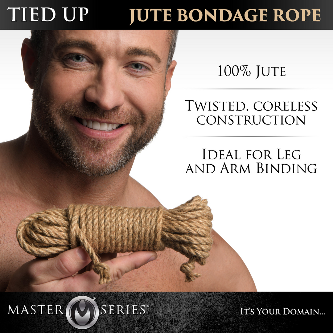 Tied Up Jute Bondage Rope 7.6M – Natural & Strong