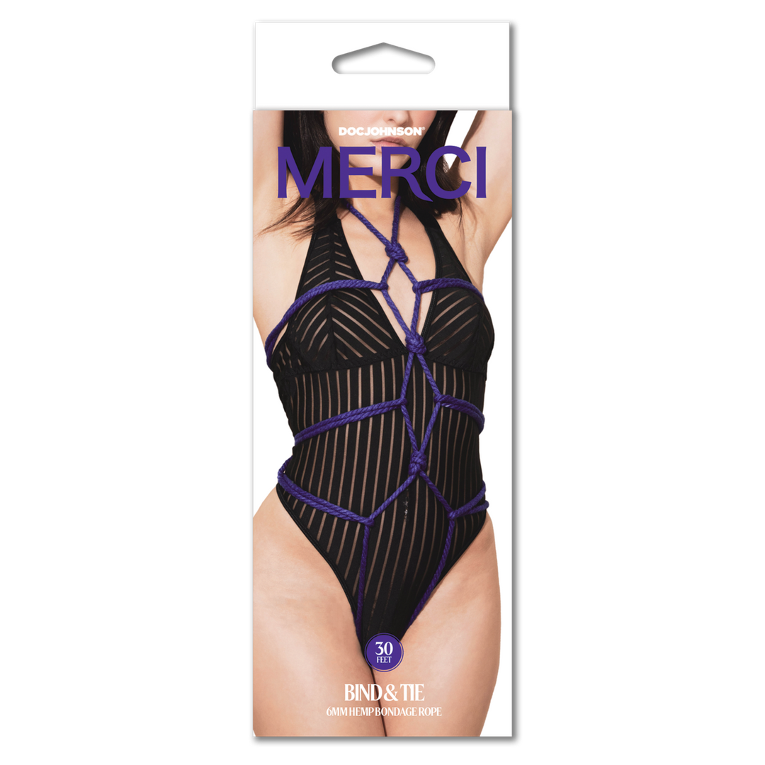 Violettes Hanf-Bondage-Seil 6 mm – Stark & bequem