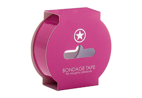 Non-Sticky Bondage Tape 17.5M | Ouch! Pink PVC