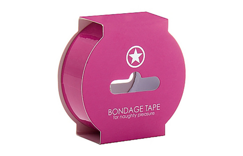 Non-Sticky Bondage Tape 17.5M | Ouch! Pink PVC