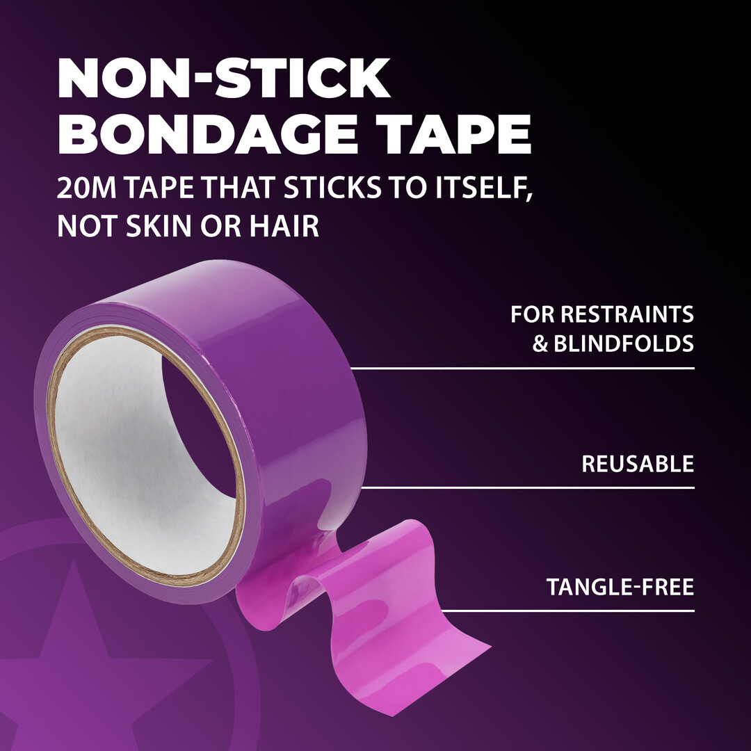 PVC Non-Adhesive Tape Purple 20M | Tangle-Free & Playful Rope