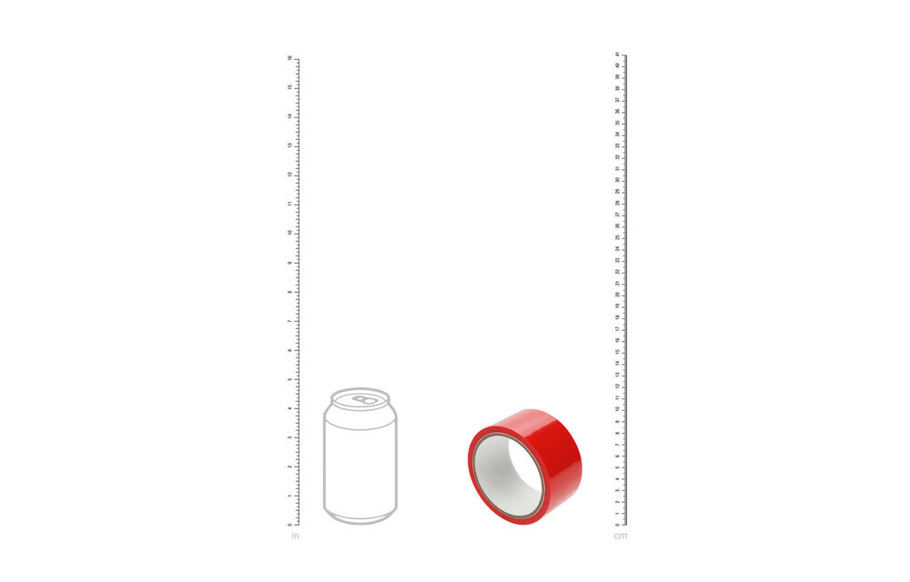 PVC Niet-Plakband - 20 m - Rood