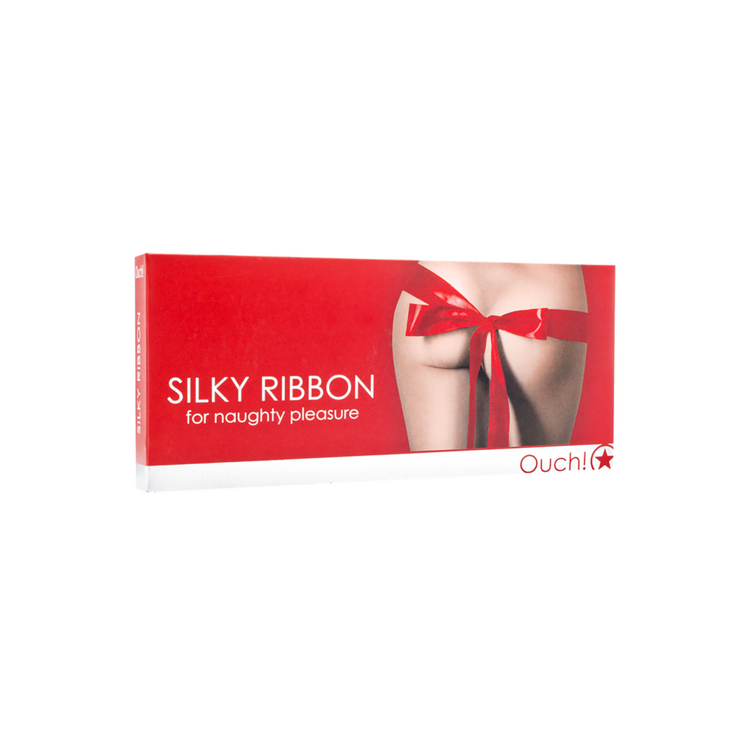 Silky Red Ribbon Ouch! - Playful & Seductive BDSM