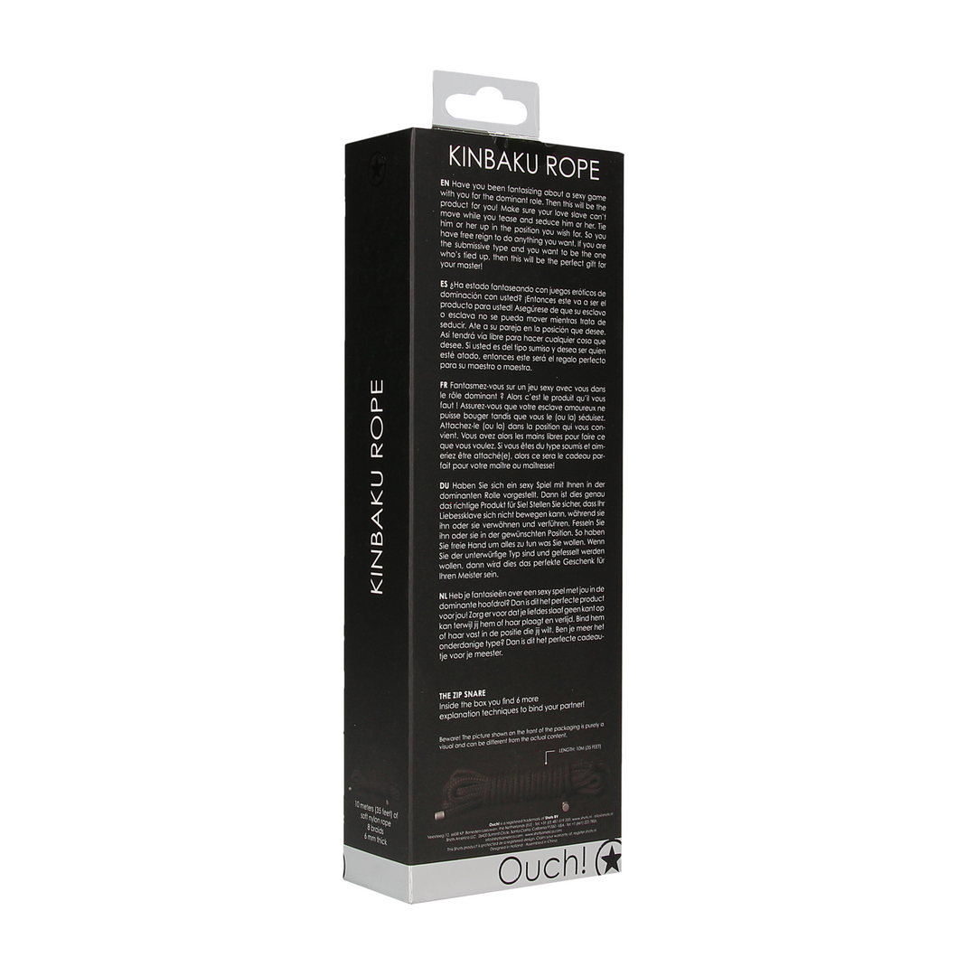 Kinbaku Rope 10M Black – Play Your Dominant Role Today