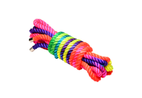 Rainbow Rope 16 Ft - Neon Bondage Rope for BDSM Pleasure