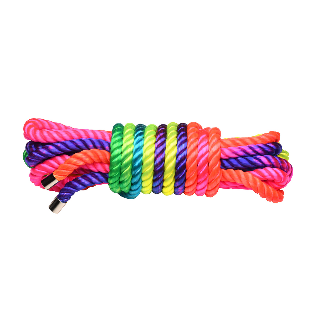 Rainbow Seil 16 Ft – Neon Bondage Seil für BDSM-Spaß