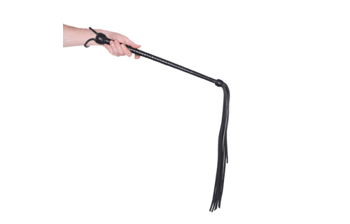 Prowler RED Lange Handgreep Zweep | 108cm Leren BDSM Zweep